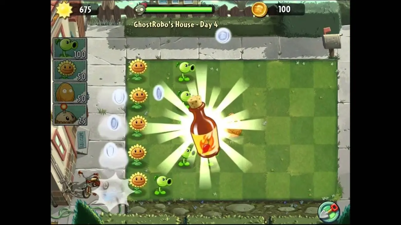 Plant upgrade screen